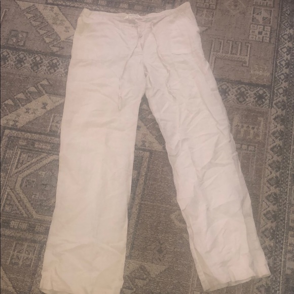 Derek Heart Linen Pants - Picture 1 of 6